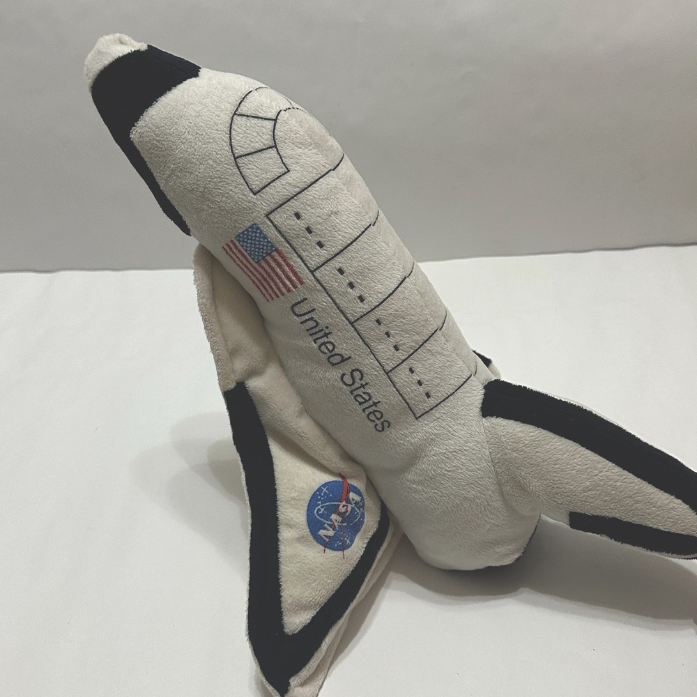 Wowtoyz Cuddle Zoo Space Shuttle Plush NASA Space Program USA Spaceship 13"